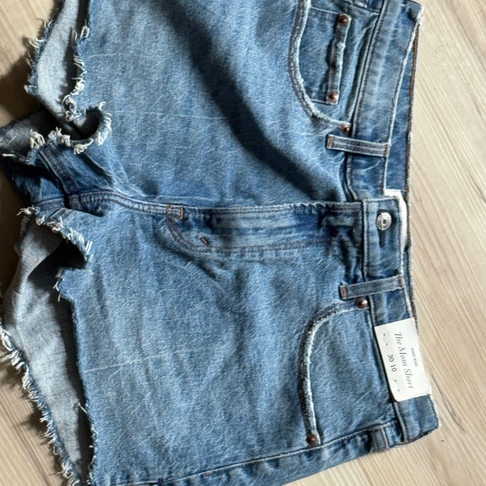 Abercrombie & Fitch Blue Jean Shorts Distressed Cut-Off Style